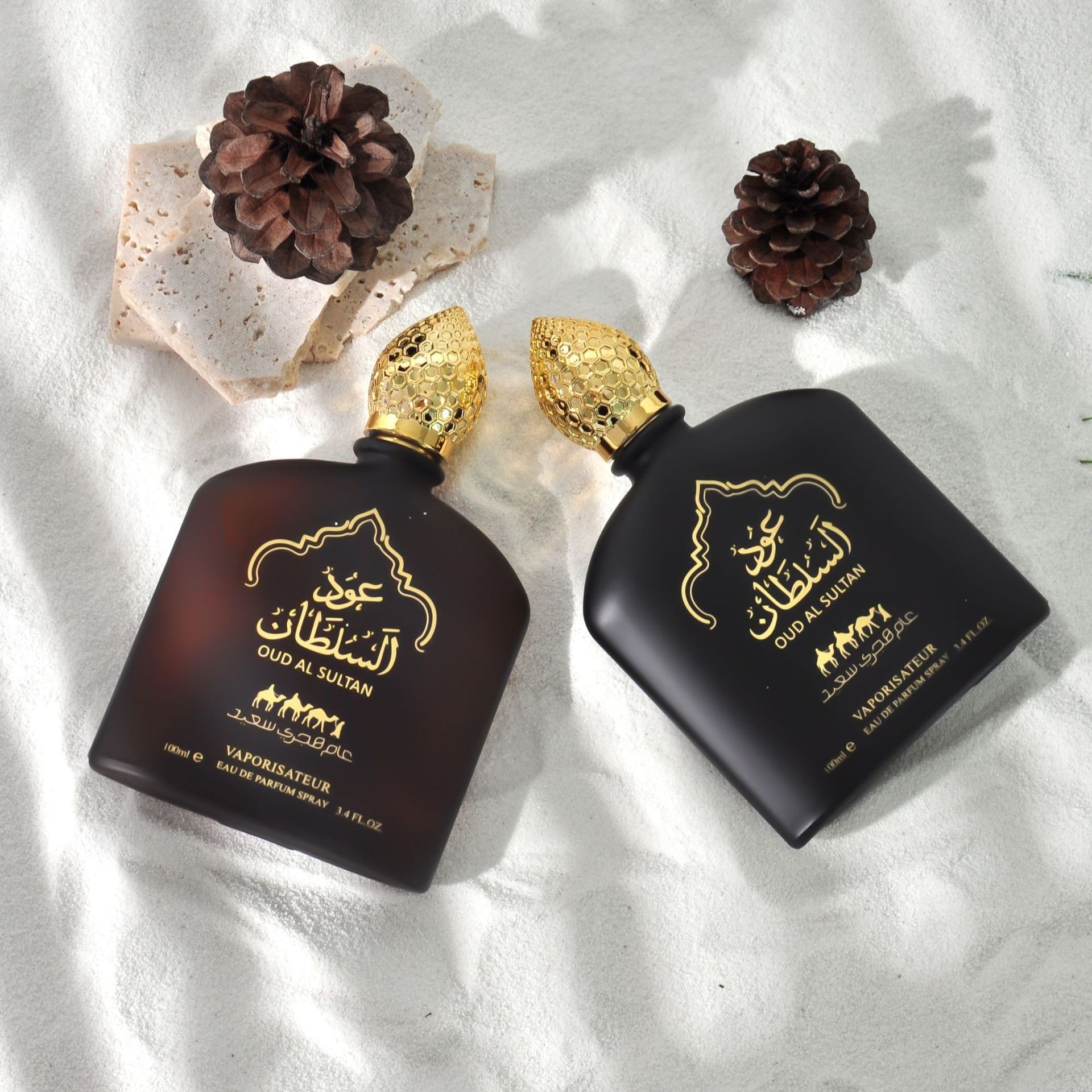 Black and Brown Arabian Men's Perfume Luxury Cologne Men's 100ml Perfume Long-Lasting Body Mist Men's Cologne Perfume