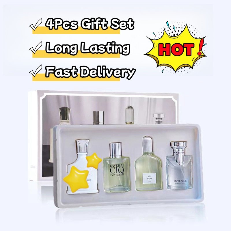 Men's Long-lasting Cologne Male Perfume Dating Perfume Light Fragrance Cologne Gift 4*25ml Set Gift Box