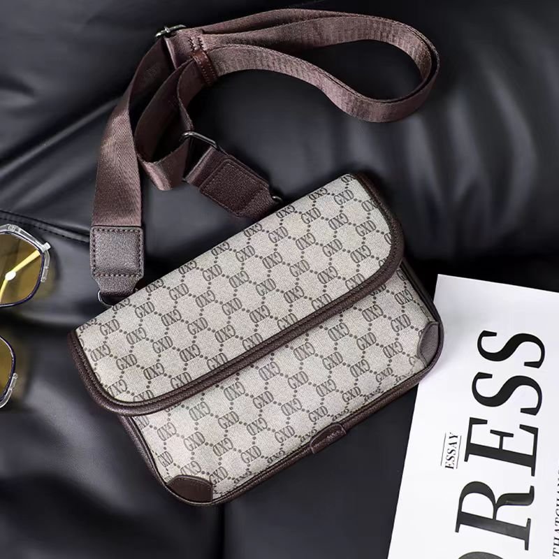 2024 spring/summer new Korean men's bag multi-pocket single shoulder crossbody bag Fashion briefcase small body bag