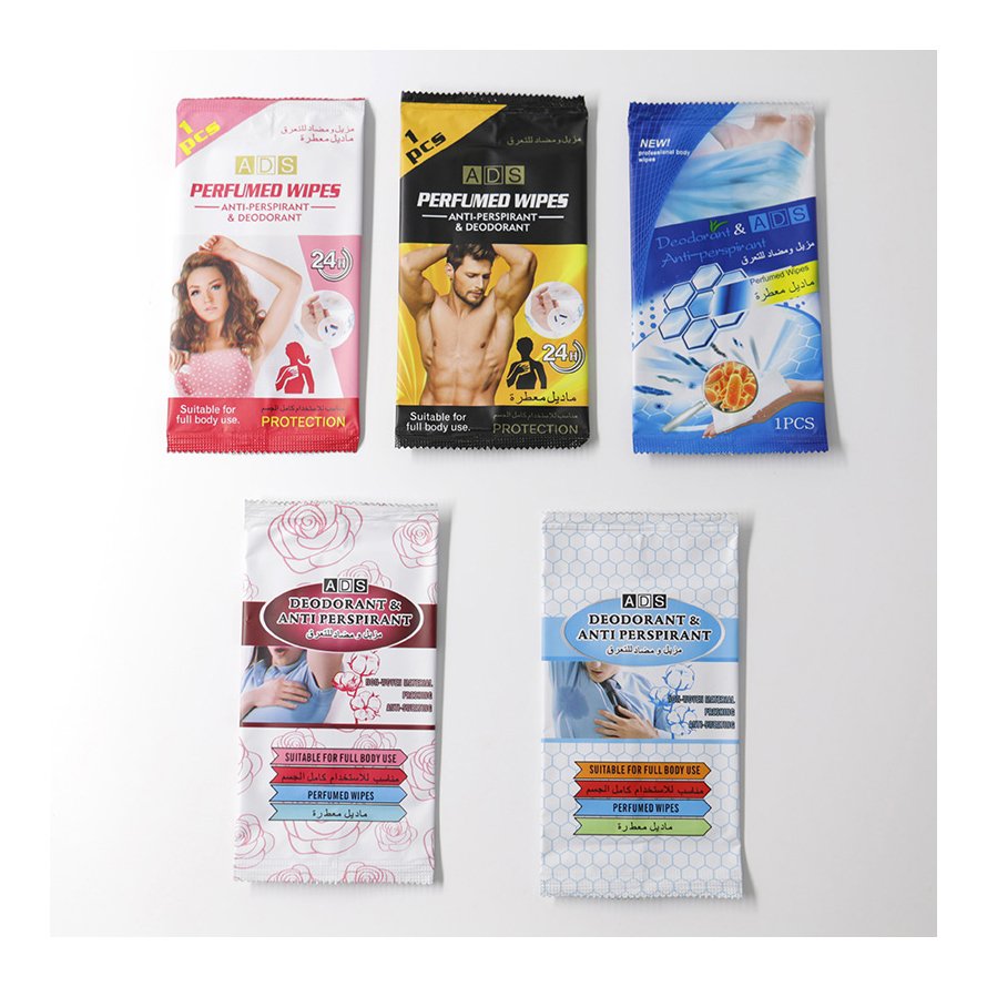 Unisex Aroma Body Wipes 1pcs Perfumed Deodorant Wipes Cover up Odor Men's Wipes Biodegradable
