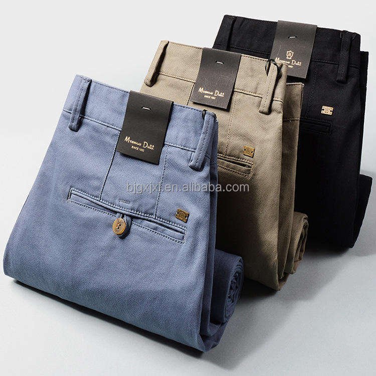High quality customized logobrand new design men's fashionable casual suit pants men's slim fit pants wholesale