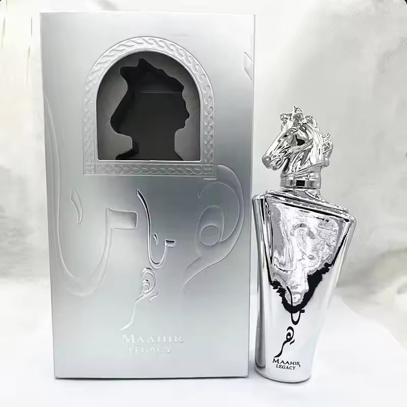 YULU Luxury Silver Horse Head Gift Box High Quality 100ml Arabic Men's Perfume Wholesale Hot Selling in Middle East Dubai