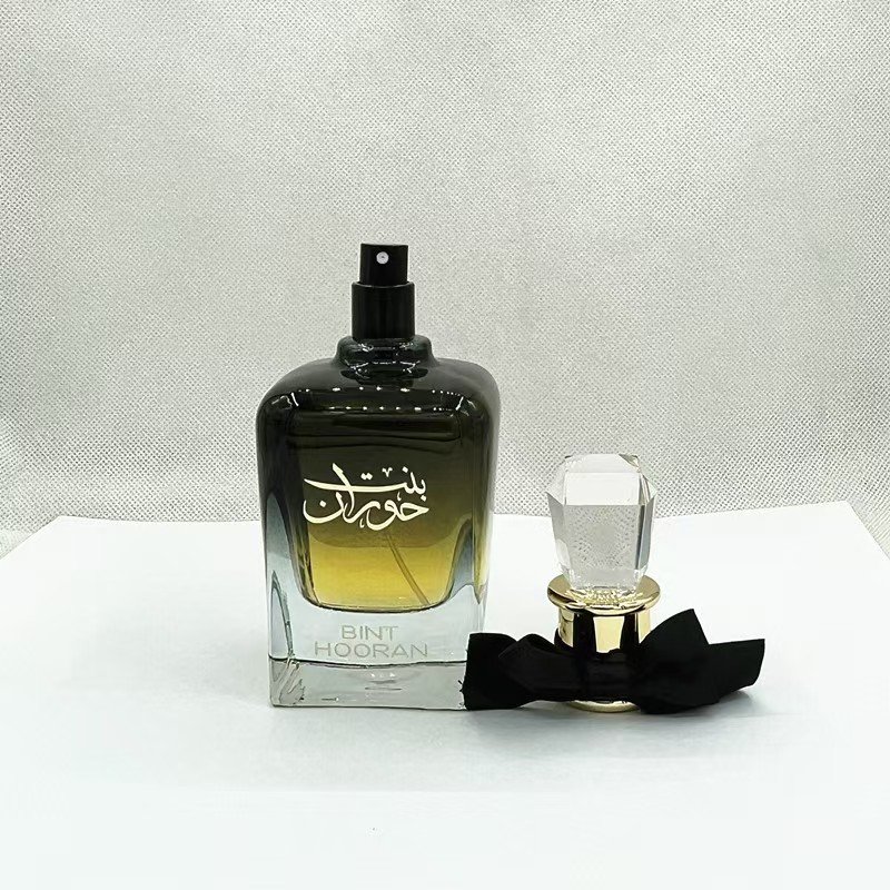 Dubai Luxury 100ml Men's Arabic Oud Perfume Body Spray High Quality Strong Scent Black Bow Tie Style Middle East Inspired Oil