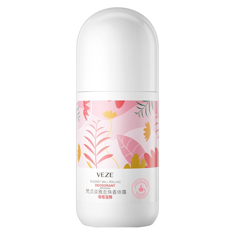 OEM VEZE private label 50ML Blue Lotus herbal plant natural Fragrance long lasting hot summer skin care roll on Deodorant
