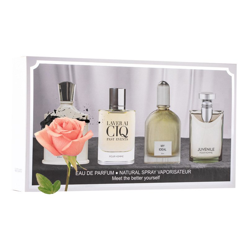 Men's Long-lasting Light Fragrance Cologne Gift 4X25ml Set Gift Box