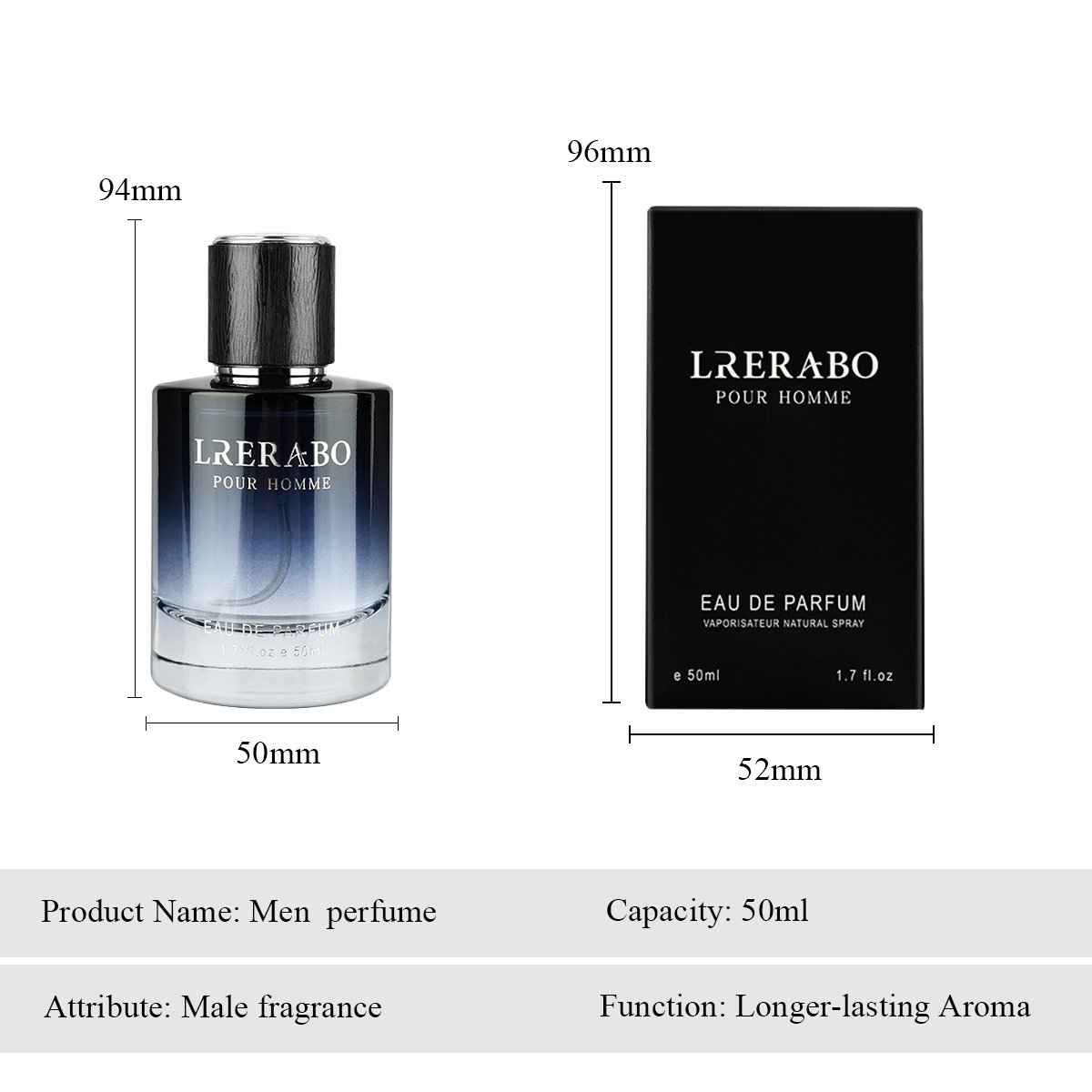 Hot sale Perfume Men'e Cologne 100ml Men Perfume Natural Long-lasting Body Perfume Spray