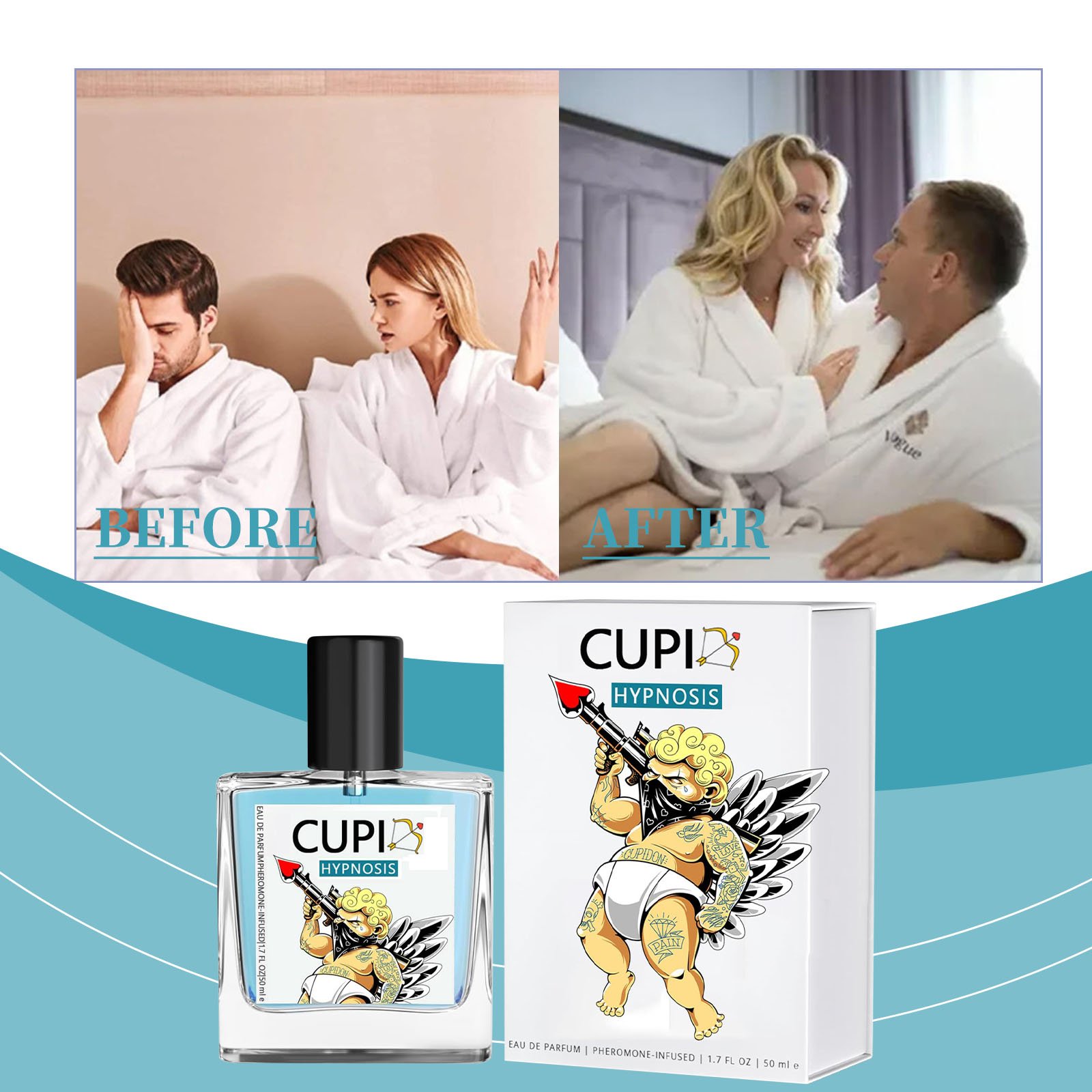 Fashion Style Body Spray Cologne Spray MenLong Lasting Fragrance Scent Cupid Hypnosis Hand And Neck Daily Dating Perfume