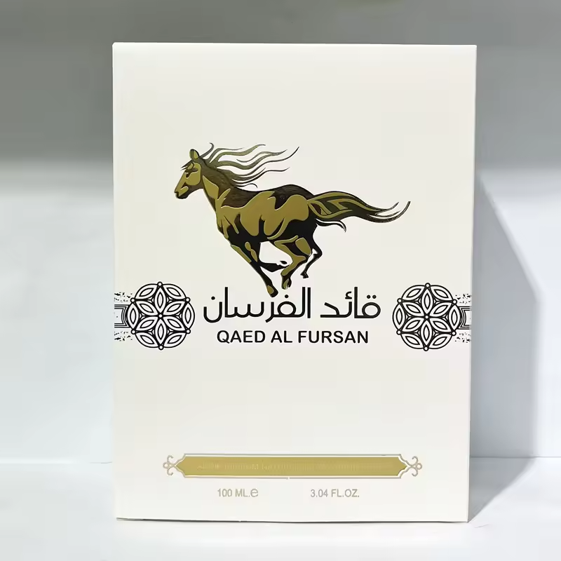 High Quality 100ML Luxury White Mustang Arabian Woody Fresh Fragrance Long-Lasting Body Perfume for Men Dubai