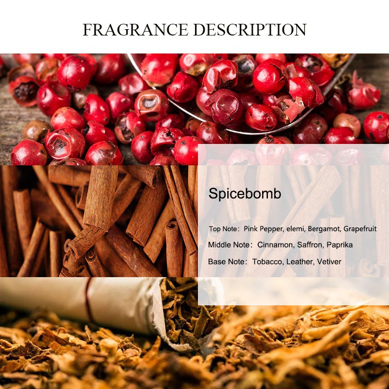 UNIQUE AROMA Spicebomb Perfume Oil Factory Wholesale Best Seller Spice Branded Perfume Fragrance Oil for Perfume Men's