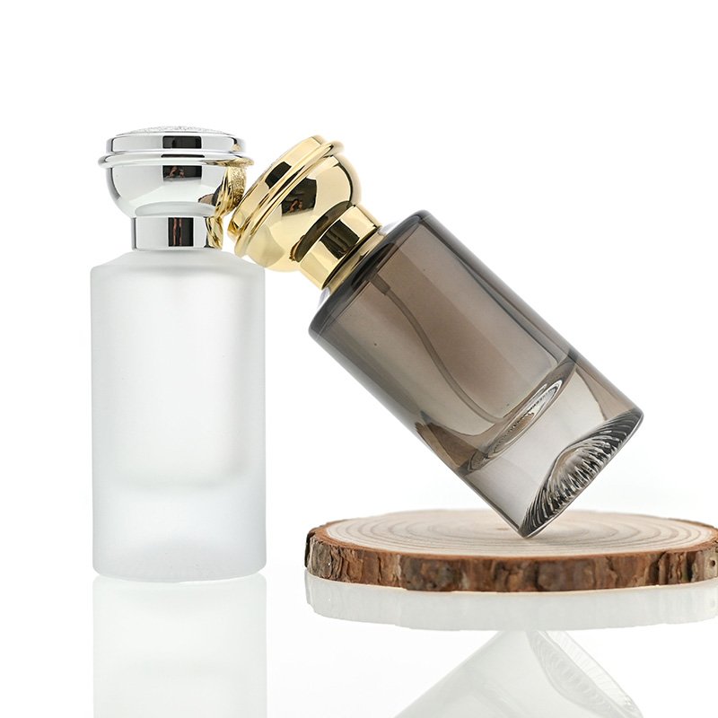 Wholesale Custom OEM ODM Logo 55ml Matte Black White Fragrance For Men Glass Black Men's Perfume Spray Bottle Packaging With Box