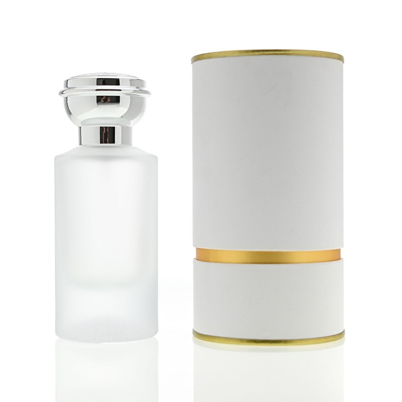 Wholesale Custom OEM ODM Logo 55ml Matte Black White Fragrance For Men Glass Black Men's Perfume Spray Bottle Packaging With Box