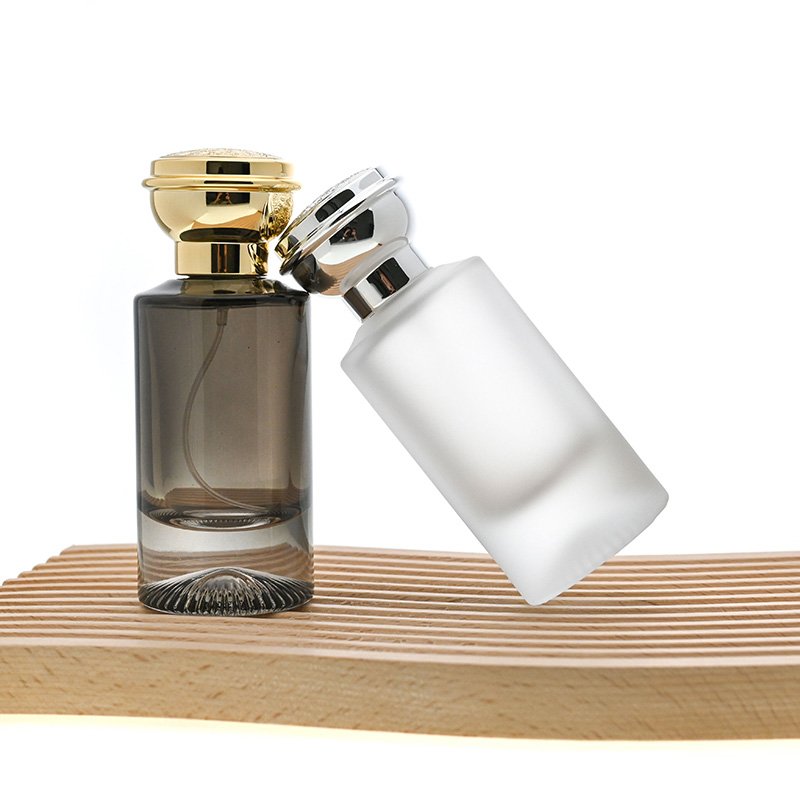Wholesale Custom OEM ODM Logo 55ml Matte Black White Fragrance For Men Glass Black Men's Perfume Spray Bottle Packaging With Box