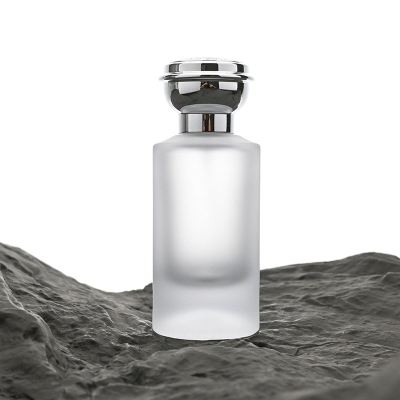 Wholesale Custom OEM ODM Logo 55ml Matte Black White Fragrance For Men Glass Black Men's Perfume Spray Bottle Packaging With Box
