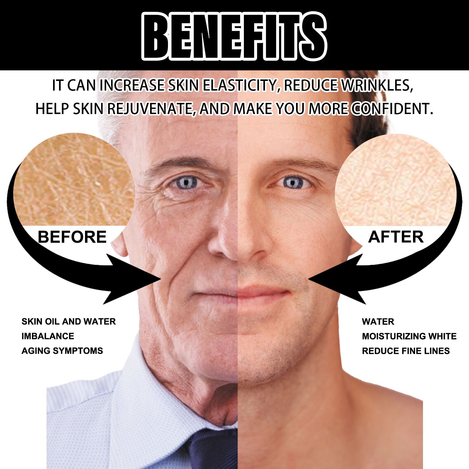 Factory Wholesale OEM Men's Collagen Cream - Anti-Aging, Hydrating, Firming & Brightening Facial Moisturizer Cream