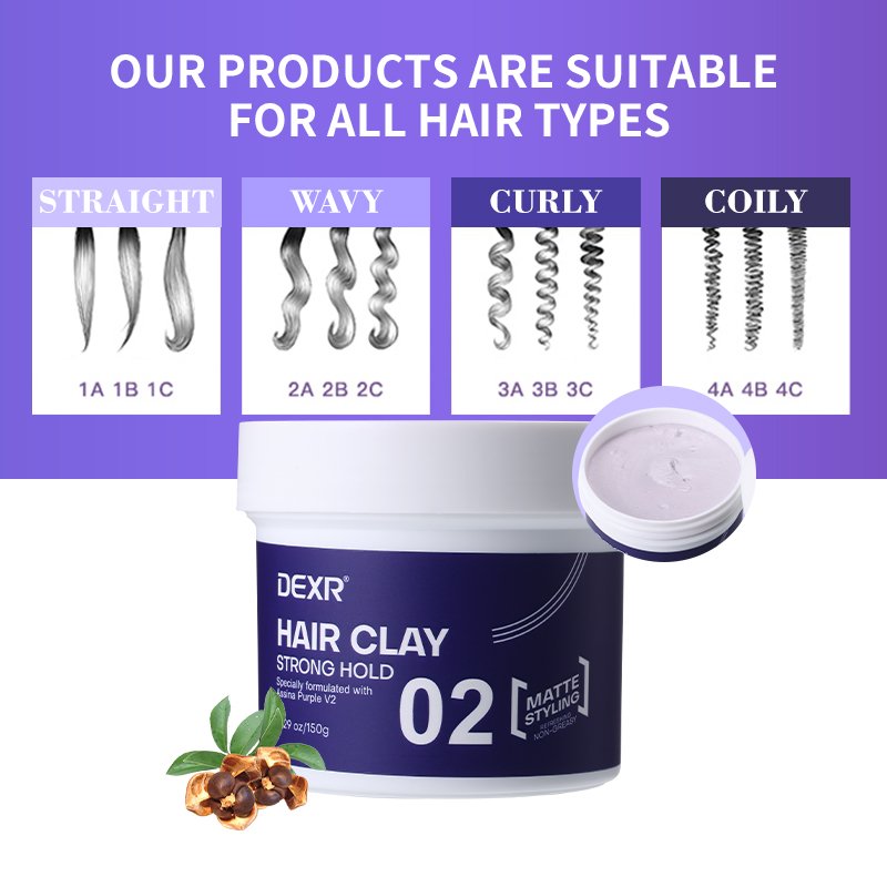Private Logo Vitamin E Repairing Hair Wax Private Label Organic Tea Tree Oil Fashion Men'S Styling Mud Vegan Matte Clay