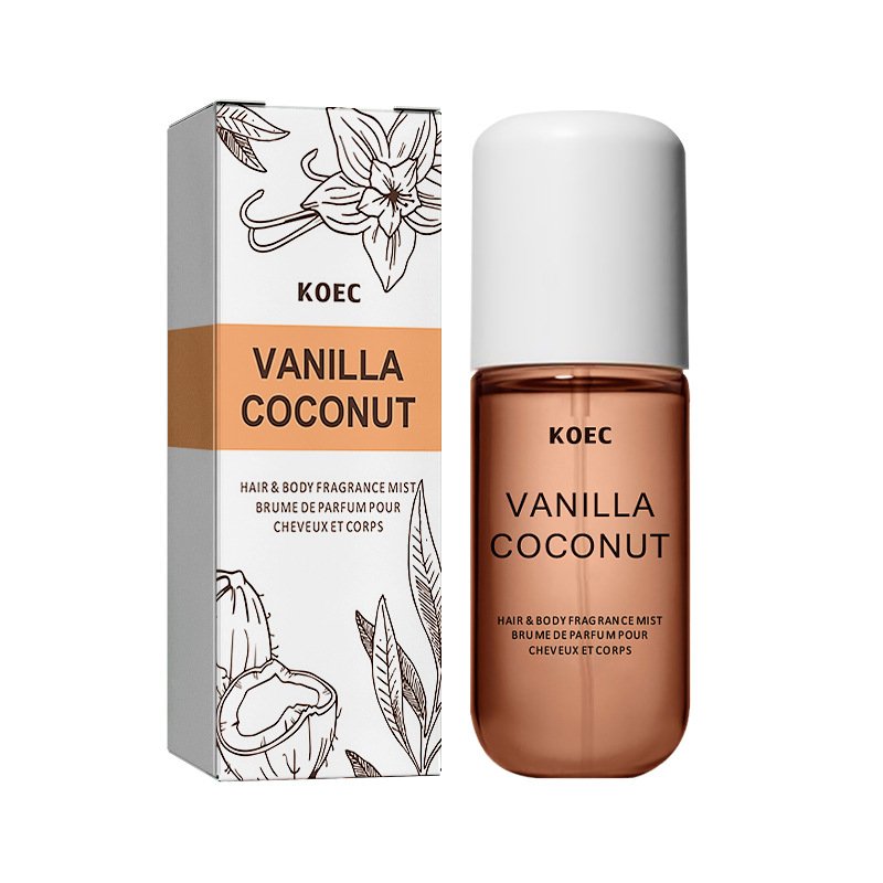 Long-Lasting Luxury Perfume Set Vanilla Coconut Body Mist for Men Wholesale Hair & Body Fragrance Spray 50 ml perfume bottle