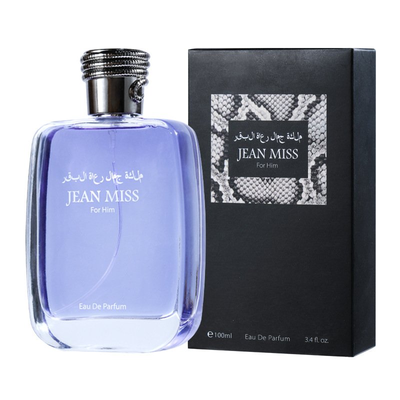 Long-Lasting 100ml EDT Men's Water Cologne and Eau de Toilette Pheromone Wholesale for Cross-Border Export Glass Body Perfume