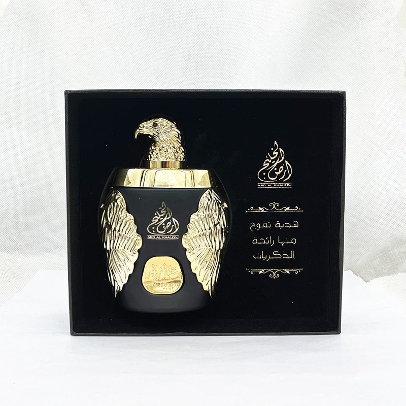 Wholesale high quality 100ML dubai Arabian golden eagle Woody luxury Long lasting originales men's perfume gift