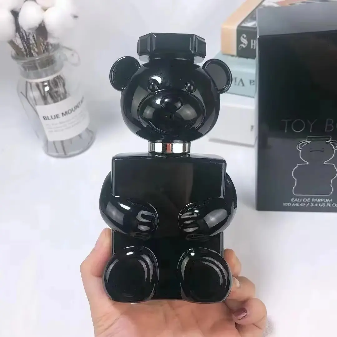 Original brand Men's Perfume Toy Boy Black Teddy Bear Strong Men's Lasting European and American Perfume 100ml