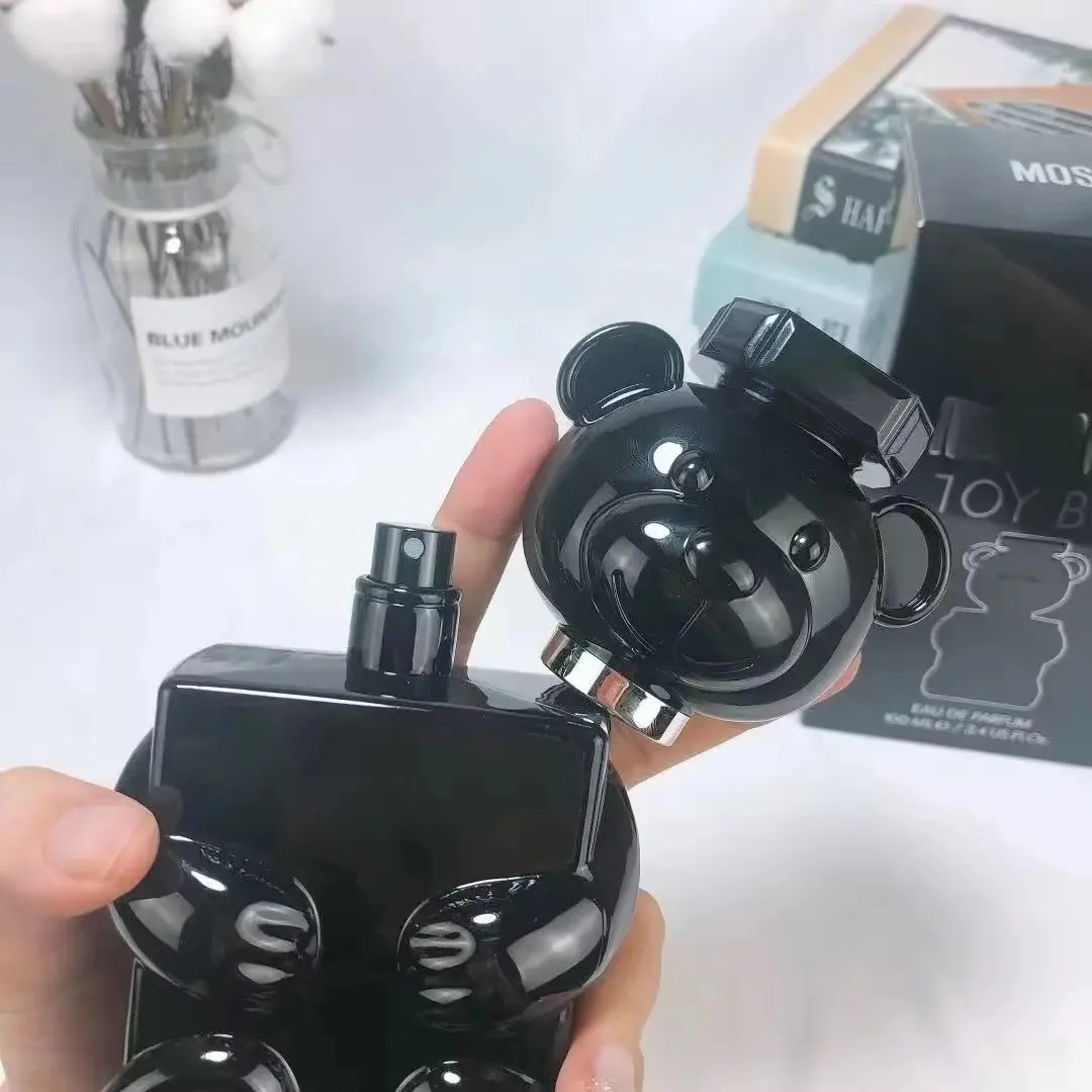 Original brand Men's Perfume Toy Boy Black Teddy Bear Strong Men's Lasting European and American Perfume 100ml