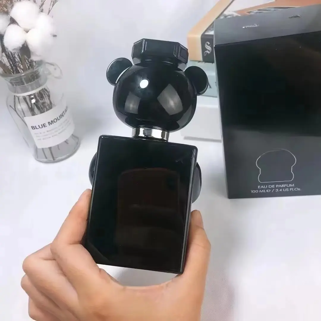 Original brand Men's Perfume Toy Boy Black Teddy Bear Strong Men's Lasting European and American Perfume 100ml