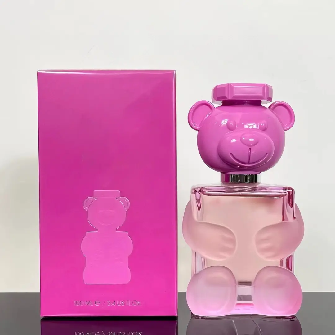 Original brand Men's Perfume Toy Boy Black Teddy Bear Strong Men's Lasting European and American Perfume 100ml