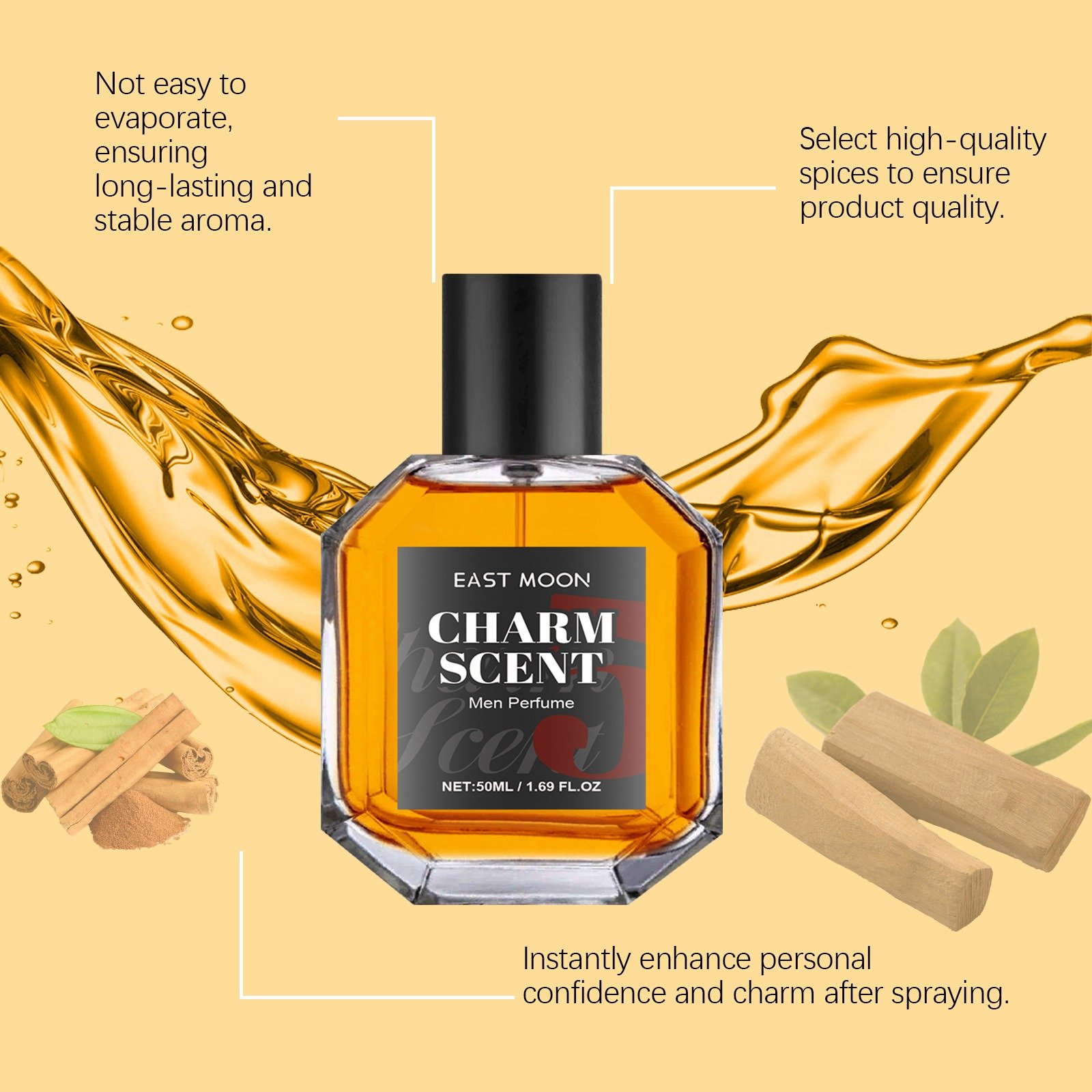 Low MOQ Customized Logo Packaging Long Lasting Fragrance Men's Perfume