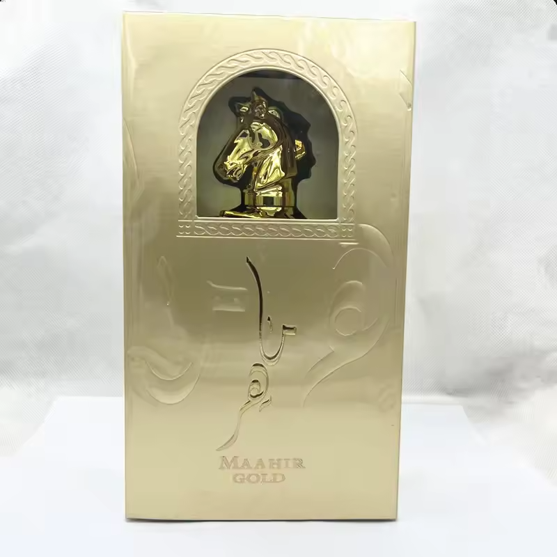 High Quality 100ML Luxury Golden Horse Head Gift Box for Men's Perfume Wholesale in Dubai United Arab Emirates