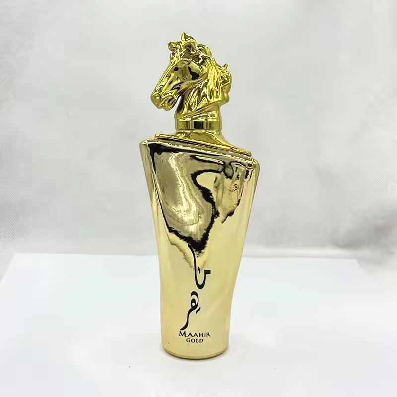 High Quality 100ML Luxury Golden Horse Head Gift Box for Men's Perfume Wholesale in Dubai United Arab Emirates