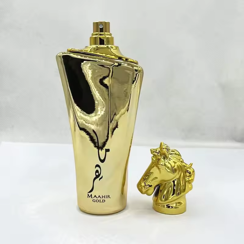 High Quality 100ML Luxury Golden Horse Head Gift Box for Men's Perfume Wholesale in Dubai United Arab Emirates