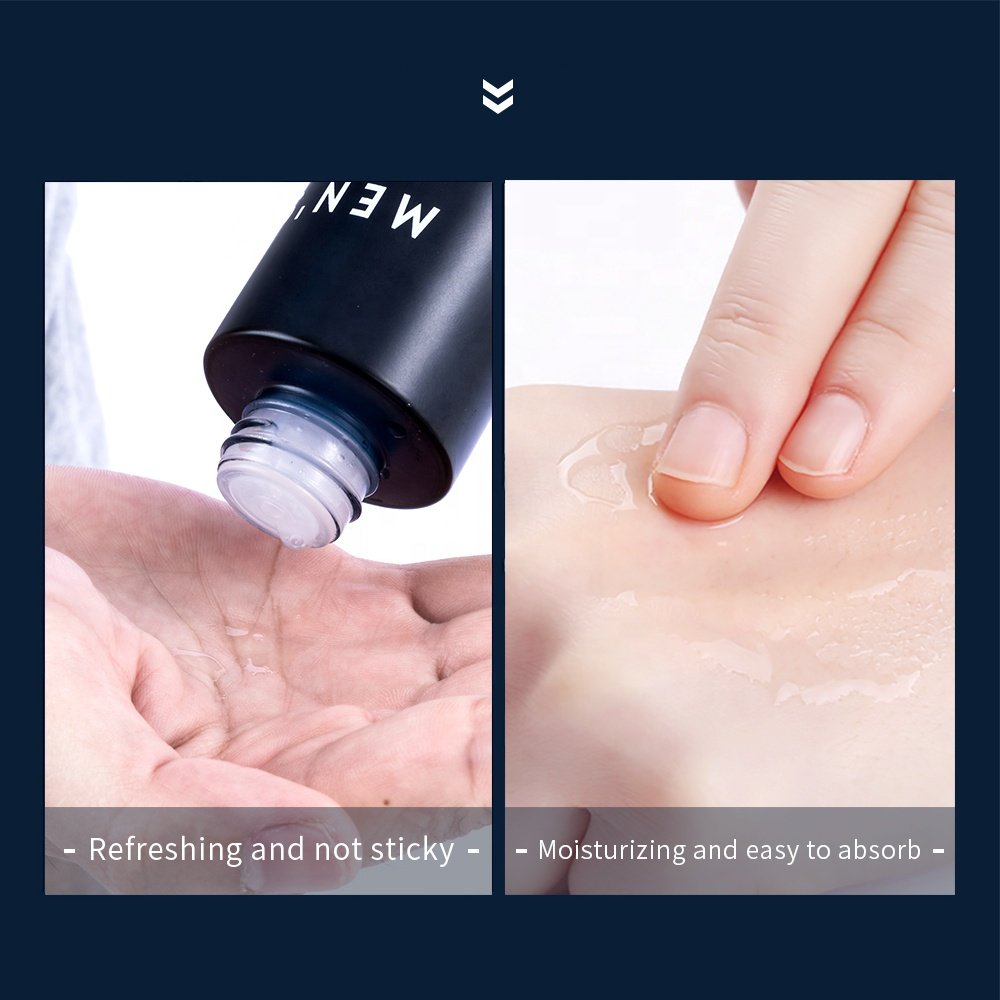 OEM Men's Skin Care Set 3 Pieces Cleansing Gel Toner Moisturizing Cream Rejuvenating Nourishing Skincare Essential Kit for Men