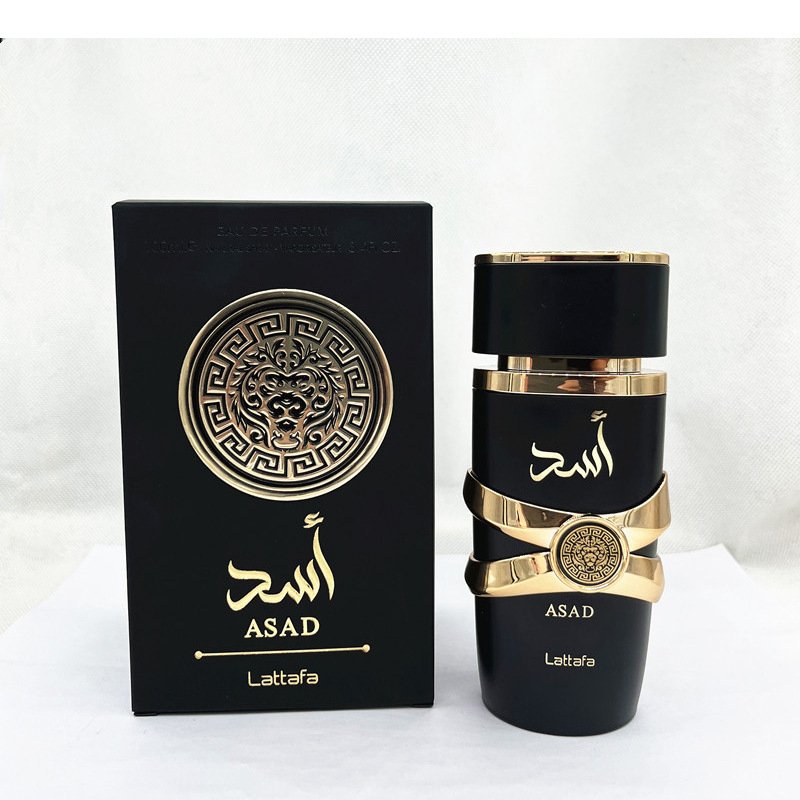 High quality wholesale luxury black ASAD Arabic Dubai Perfume Middle East Arab Long lasting men's perfume original