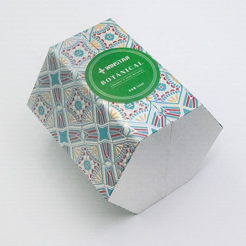 Magnetic Closed Hard Packaging Perfume Oil Glass Bottle Package With Label Hexagon Custom Perfume Box