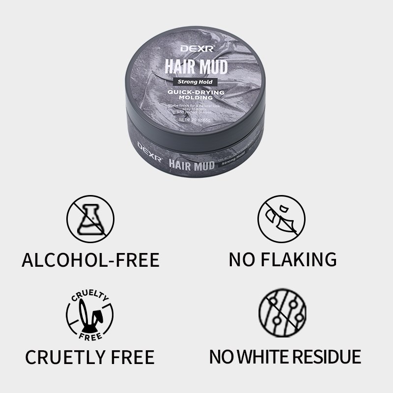 Factory Supply 80G Men'S Hair Products Strong Support Organic Jojoba Oil Matte Hair Wax Hair Clay