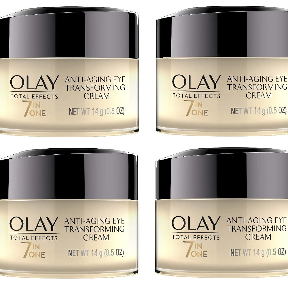 Olay Eye Cream Total Effects 7-in-one Anti-Aging Transforming Eye Cream 0.5 oz Packaging may Vary (Pack of 4)