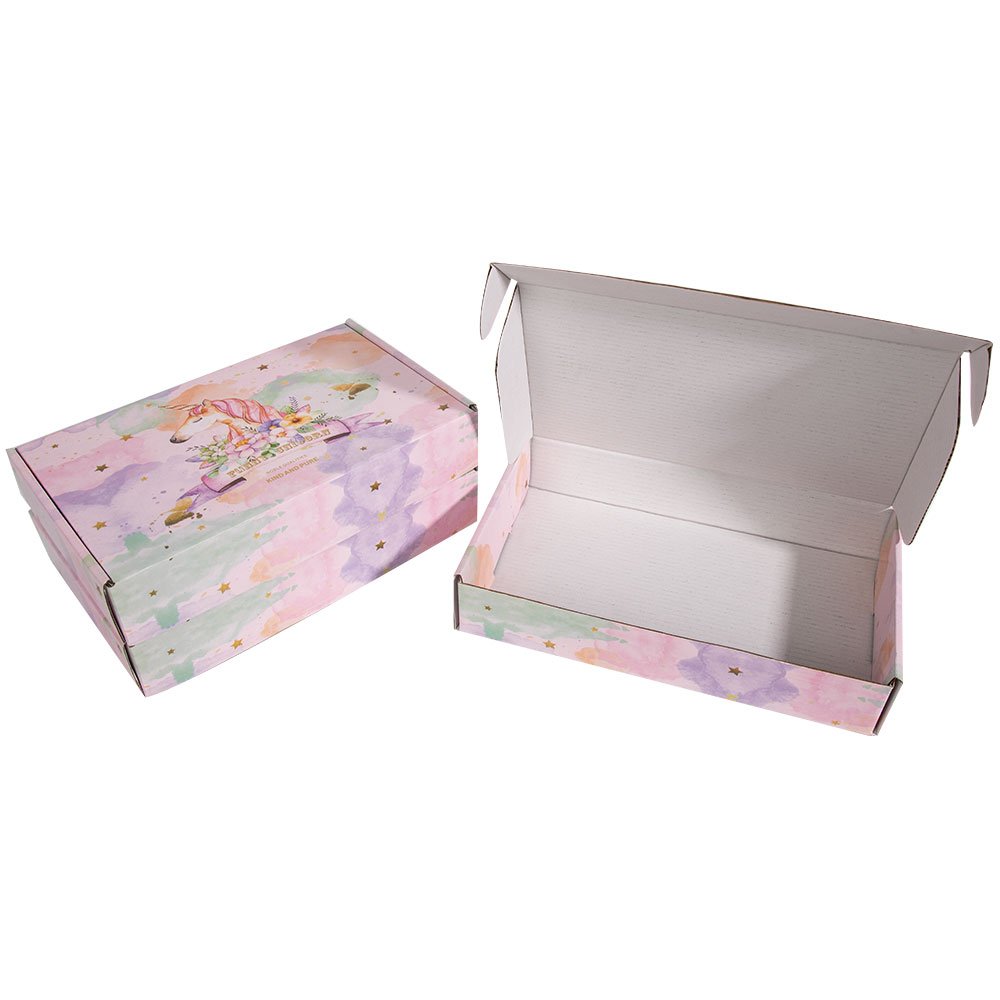 Biodegradable Kraft Paper Box Colorful Design Christmas Gift Packaging Eco-friendly Box