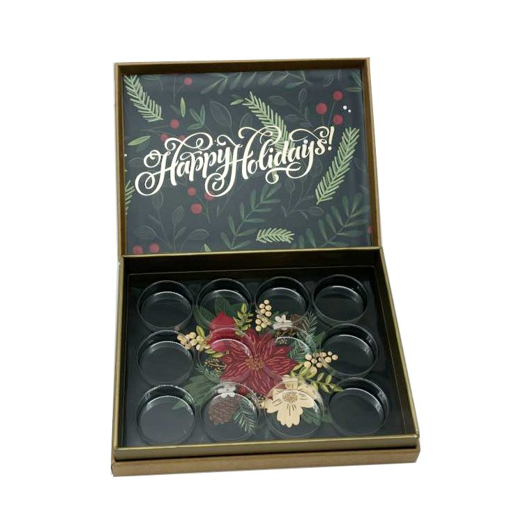 luxury design christmas gifts packaging gift box custom printing logo chocolate capsule pod packaging cardboard paper box