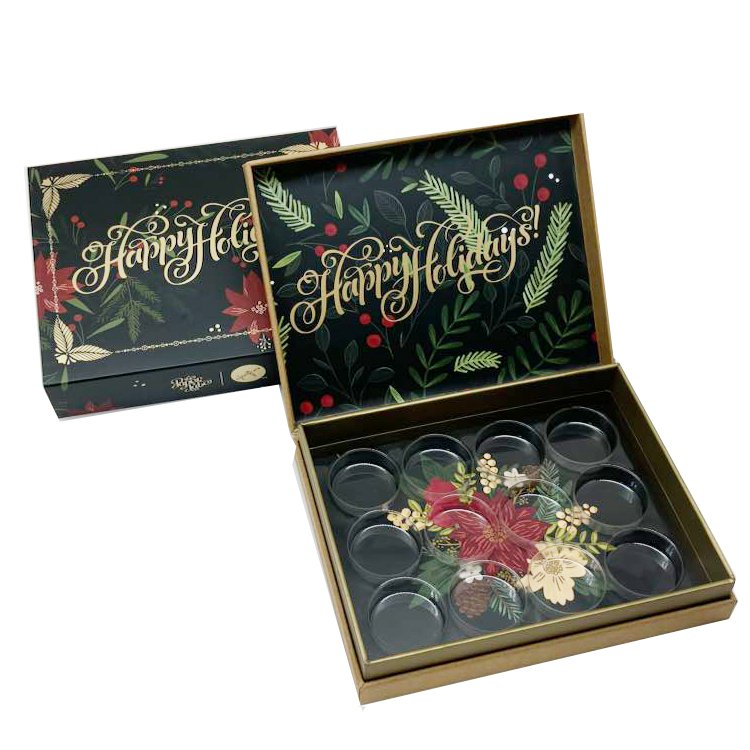 luxury design christmas gifts packaging gift box custom printing logo chocolate capsule pod packaging cardboard paper box