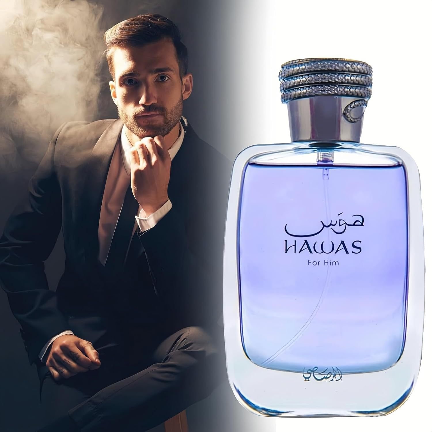 P49 MOKE RASASI Hawas 100ml Men's Perfume High 1:1 Arabic Perfume Long Lasting Fragrance Perfume for Men Eau de Parfum Spray
