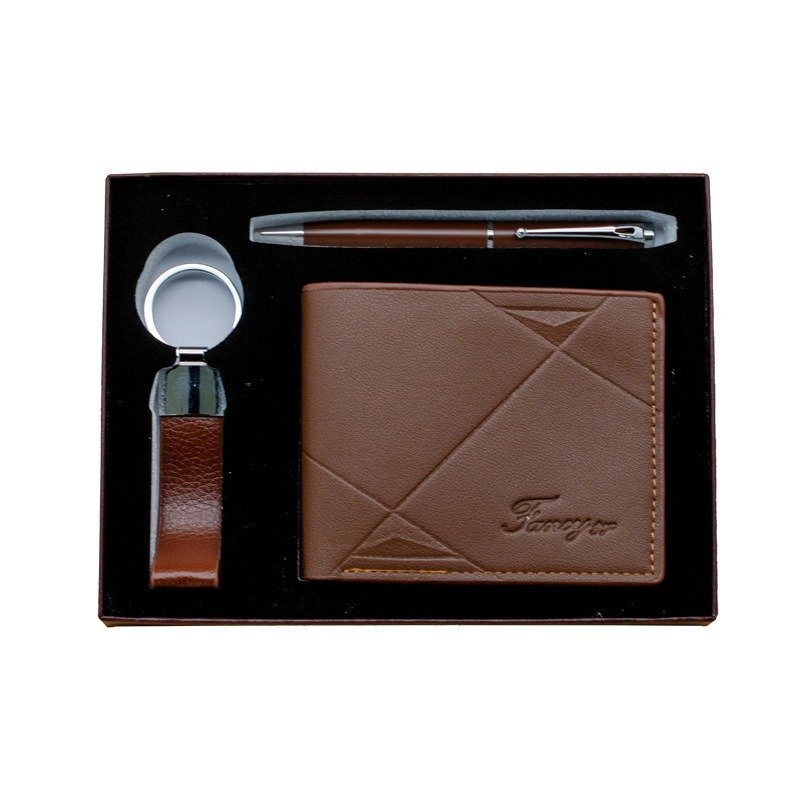 Quartz watch gift box, christmas souvenirs, keychains, pens, men's hand emojis, people's day gift box, business set