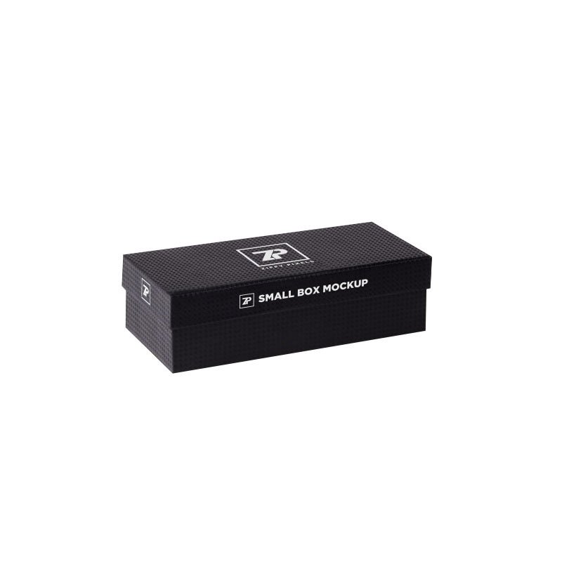 Customized Black Base and Lid Paper Cardboard Box For Perfume Set Men's Purse Box Packaging