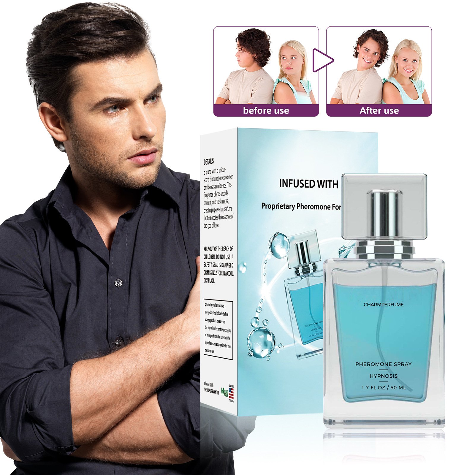 Qigong explosion wholesale cologne gentleman natural fresh lasting fragrance glamour azure fragrance cologne for men