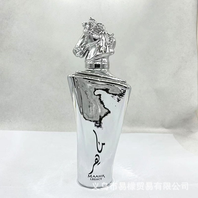 High quality 100ML Luxury horse head Gift Box Dubai UAE Fragrance arabic Parfum Royal men's MAAHIR perfume wholesale