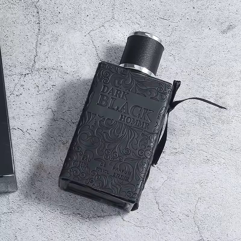 High quality glass perfume bottle leather design custom Arab Middle East men's perfume