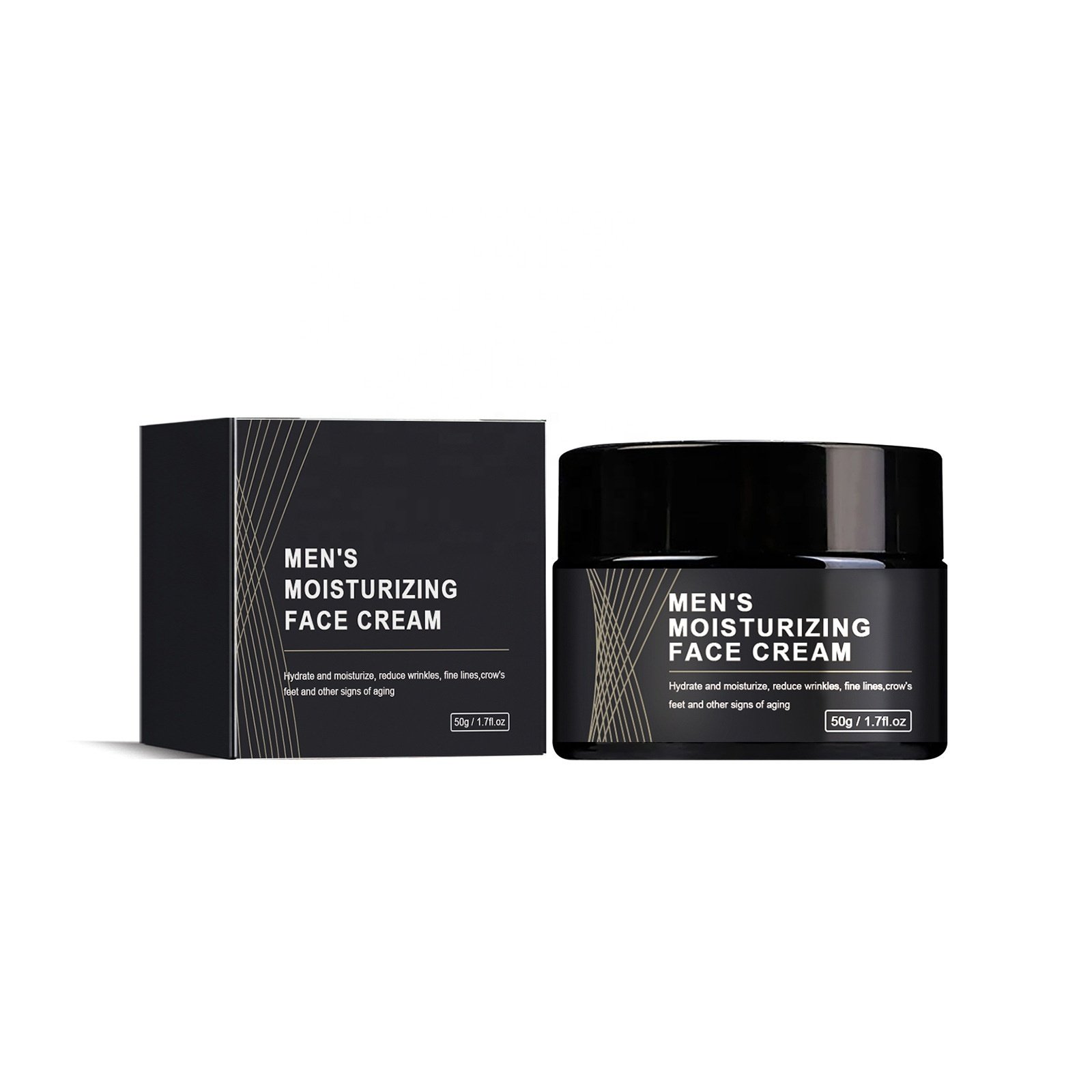 Factory Wholesale OEM Men's Anti-Wrinkle Facial Cream Nourishing Formula for Smoothing Fine Lines Hydration & Moisture Lock-In