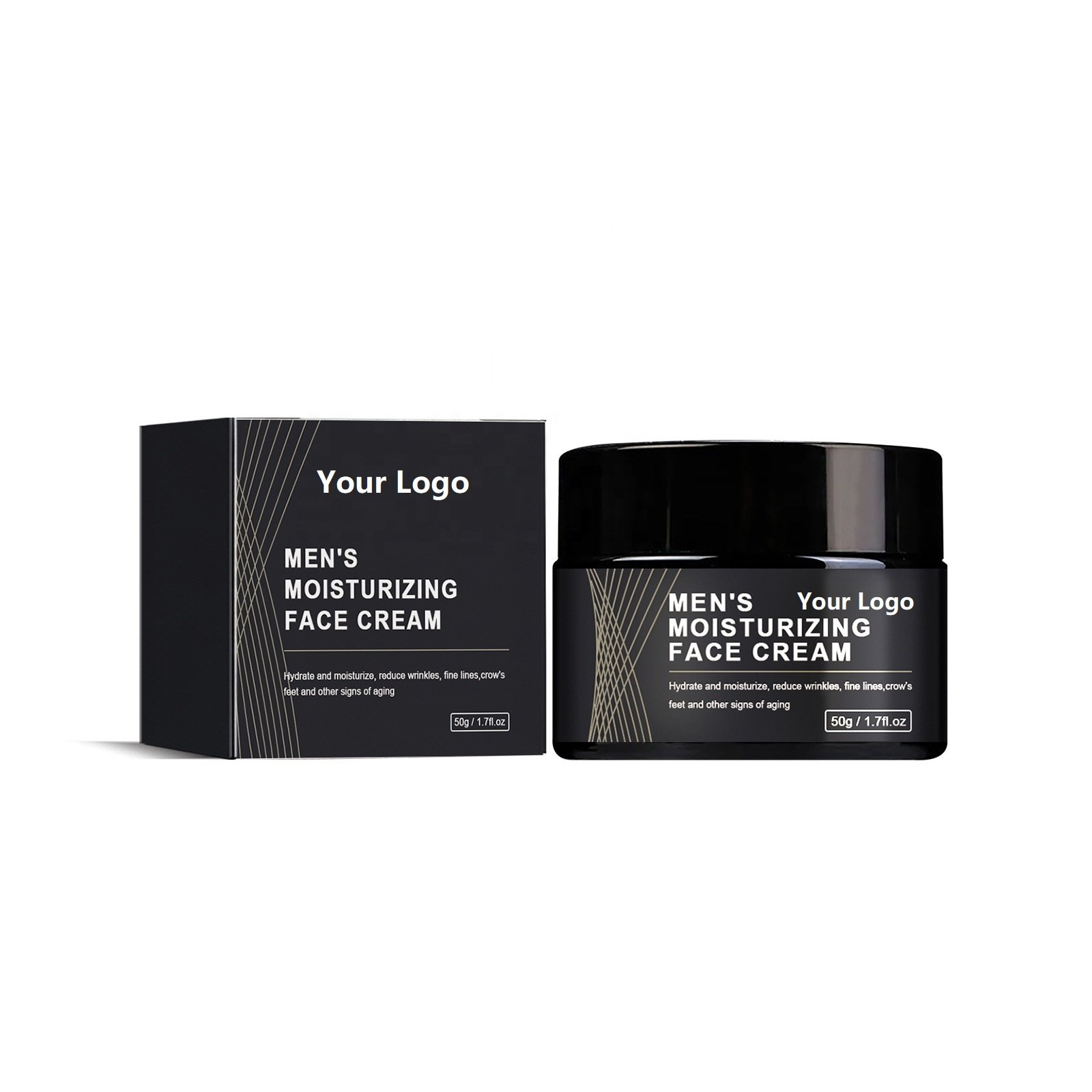 Factory Wholesale OEM Men's Anti-Wrinkle Facial Cream Nourishing Formula for Smoothing Fine Lines Hydration & Moisture Lock-In