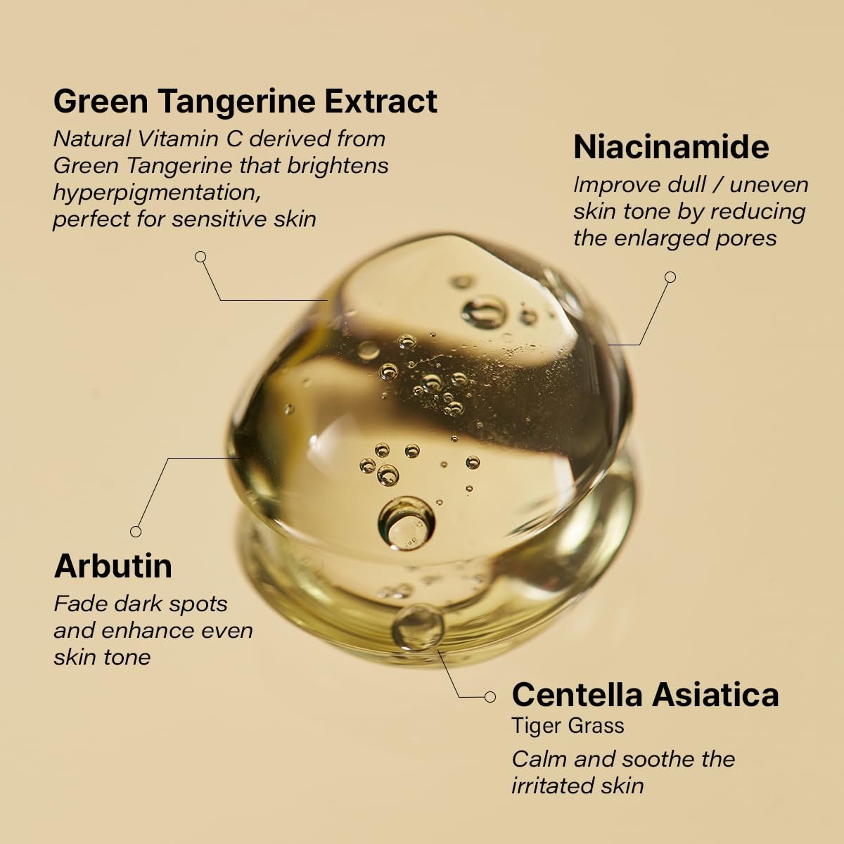 GOODAL Green Tangerine Vita C Dark Spot Care Serum - Korea Liquid Face Female Skin Care Products All Skin Types Lightening Serum