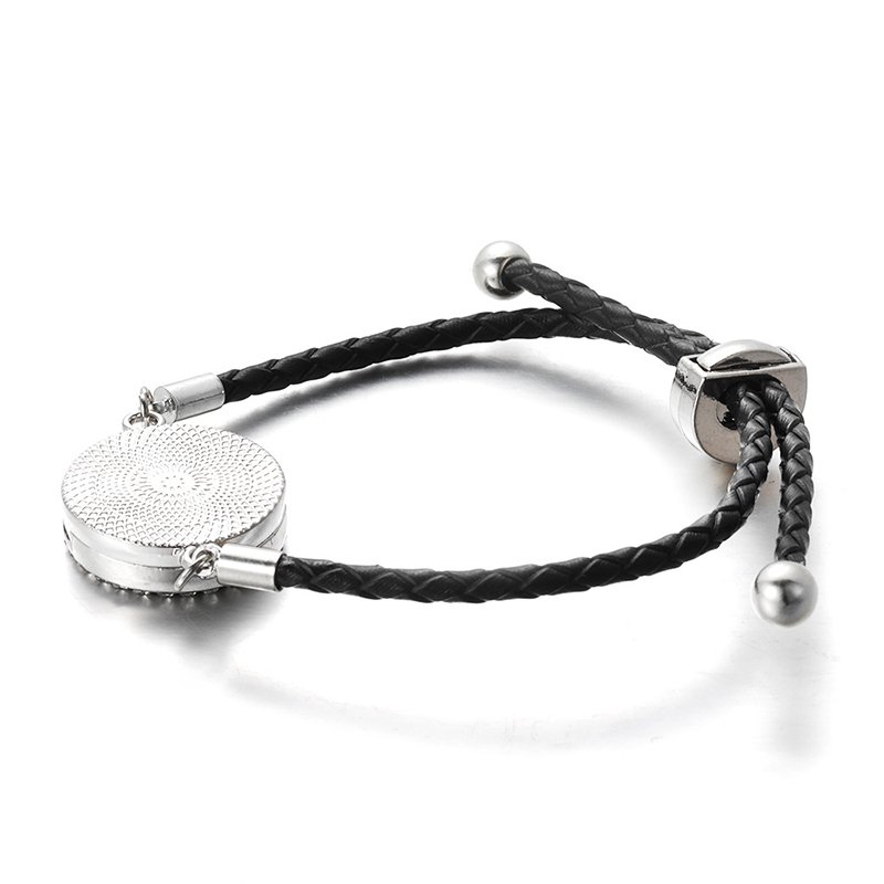 Adjustable Aromatherapy Leather Bracelet For Men Women Perfume Box Essential Oil Diffuser Bracelet