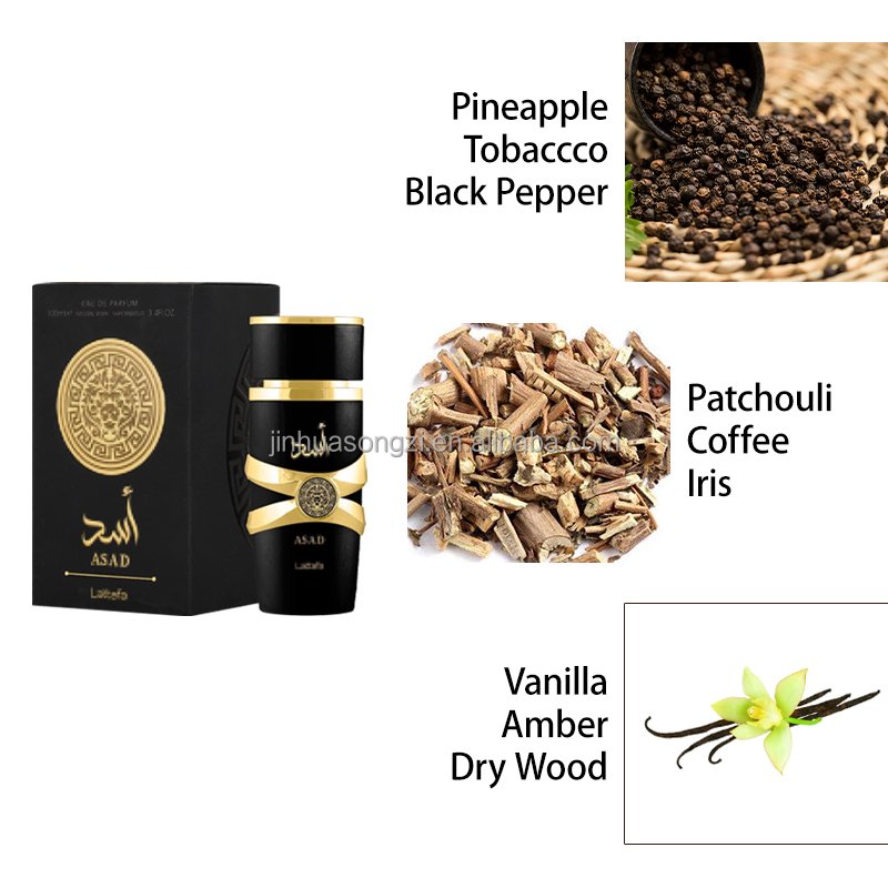 High Quality Wholesale Luxury Lattafa Arabian Dubai Perfume Middle East Arabian Long Lasting Men's Perfume Original