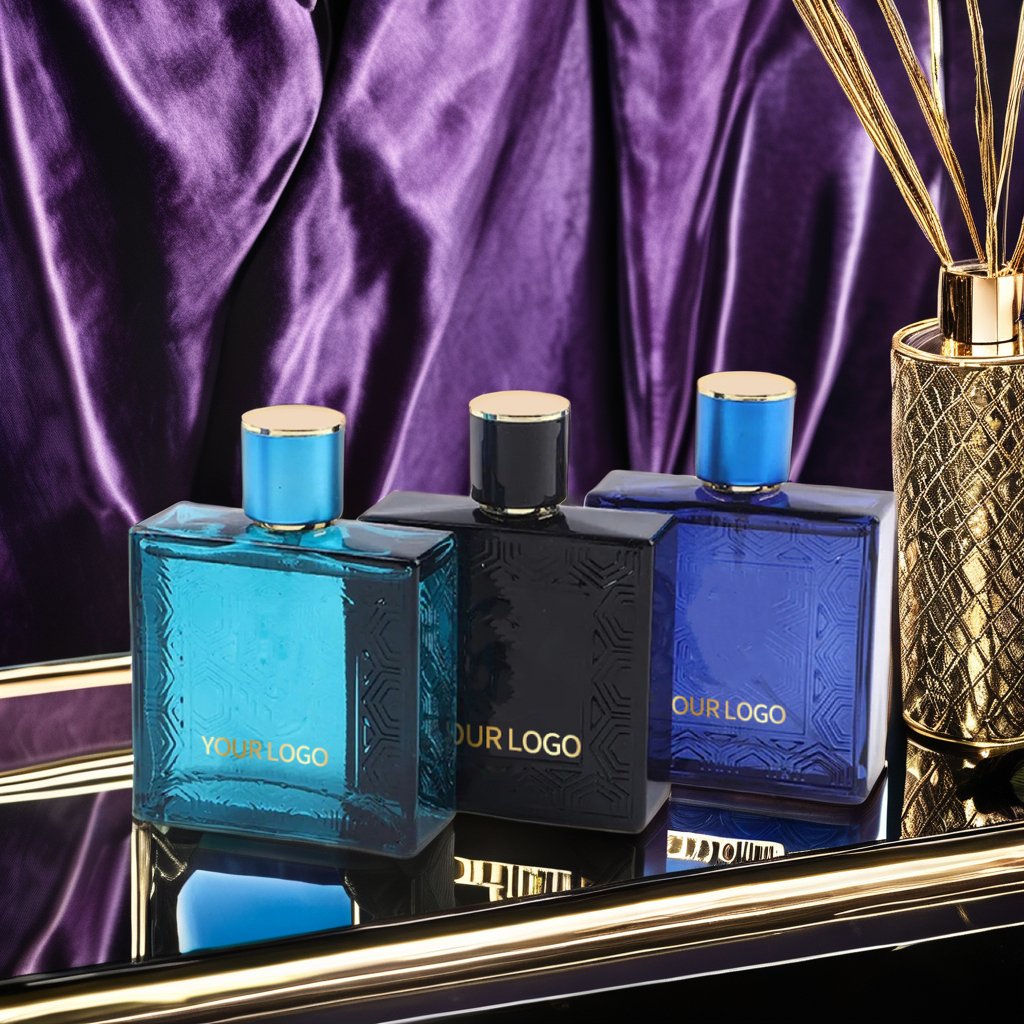 Men's 50ml Cologne Perfume Fresh and Long-Lasting Scent with Eros Woodsy Ocean Fragrance Glass Body Perfume